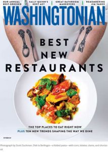 Washingtonian September 2017 Cover
