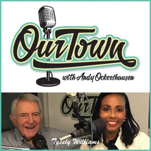 Tycely Williams, Development Consultant to Non-Profits and host Andy Ockershausen in studio interview