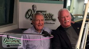 John Lyon - Retired Announcer and WMAL Swingman - and host Andy Ockershausen in studio interview